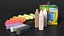 Bulk Sidewalk Chalk Crayola 3D model