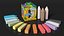 Bulk Sidewalk Chalk Crayola 3D model