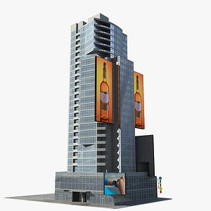 1600 Broadway Times Square Low Poly