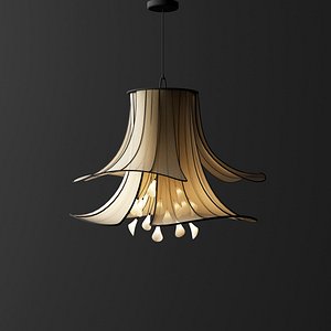 Modern petal-shaped chandelier