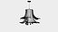 Modern petal-shaped chandelier