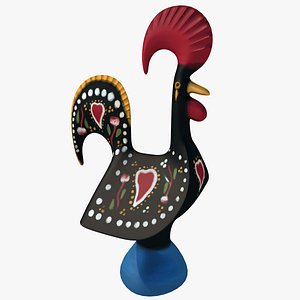 galo barcelos rooster 3D model