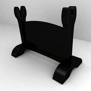 3d model katana stand