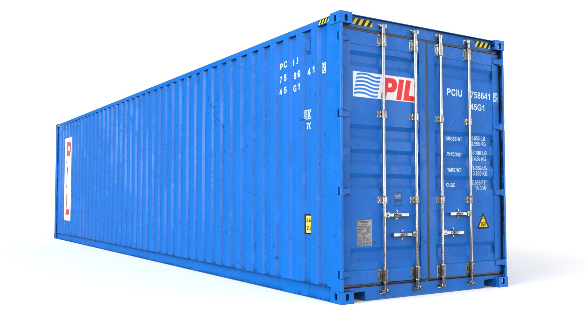 3D Model 40 Ft High Cube COSCO Shipping Container - TurboSquid 2011960