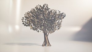 Cartoon tree S1Cv1 3D