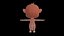 Asset - Modèle 3D de dessin animé - Animal - Singe - Rig
