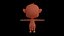 Asset - Modèle 3D de dessin animé - Animal - Singe - Rig