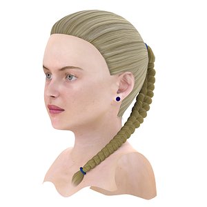 3d braid hair model