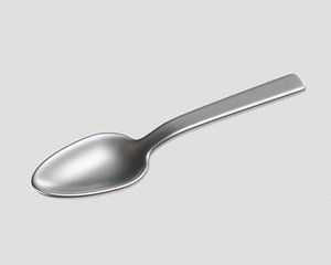 3D Spoon silver model