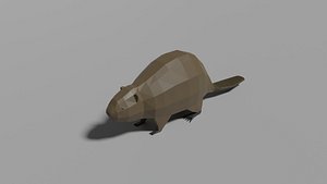 Low-poly Beaver