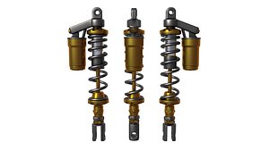 coilover shock absorber 3D model