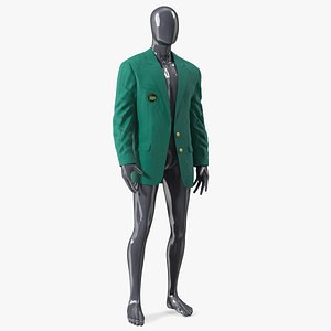 Golf Masters Green Jacket on Mannequin 3D model