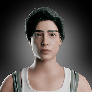 Game Ready Low Poly Rigged Character Jughead