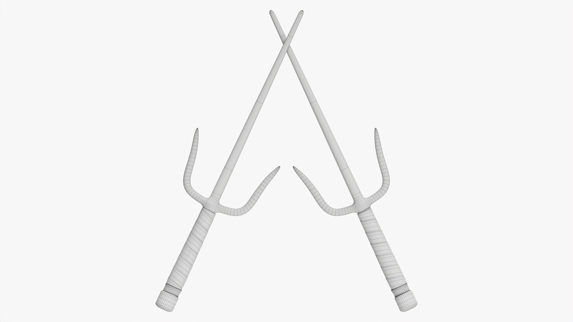 Sai Round Steel 3D Model - TurboSquid 1856847