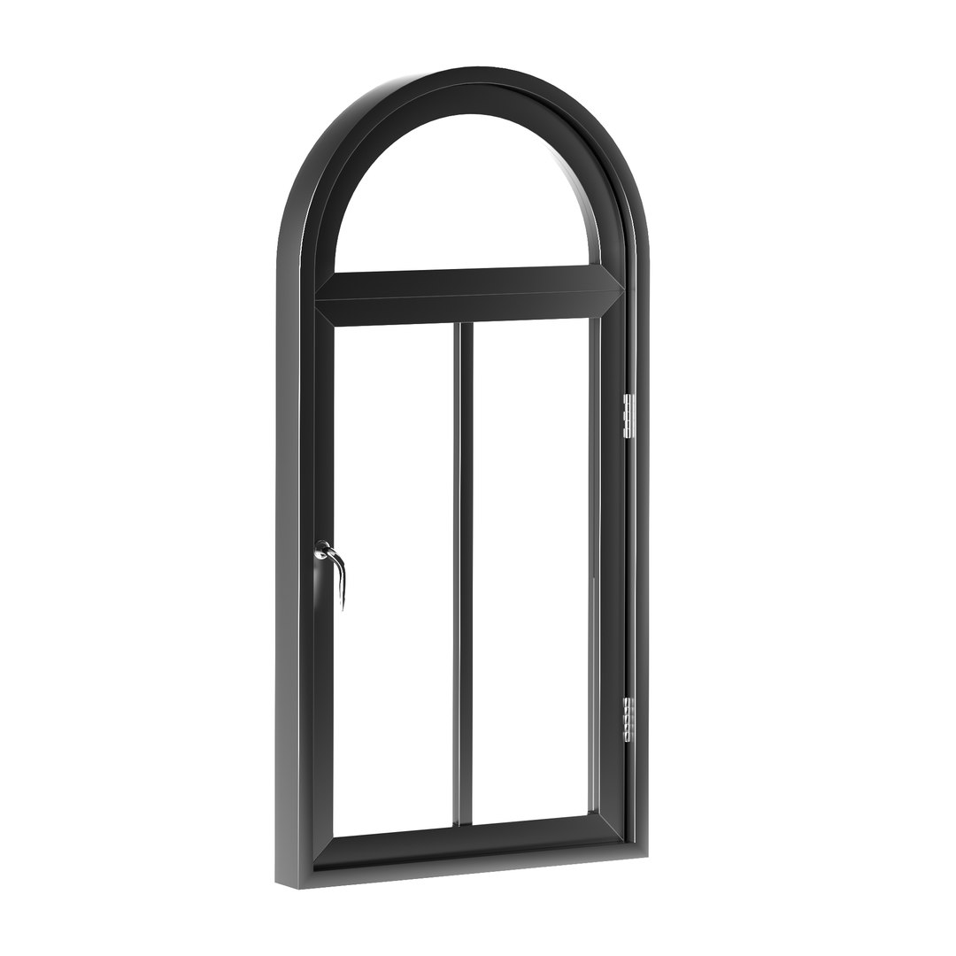 Aluminum Arch Windows 3D - TurboSquid 1817388