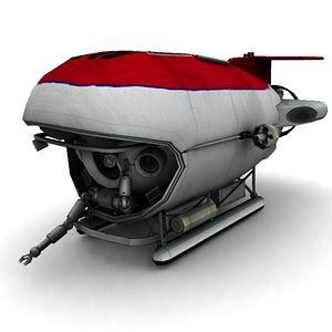 3d model underwater bathyscaphe