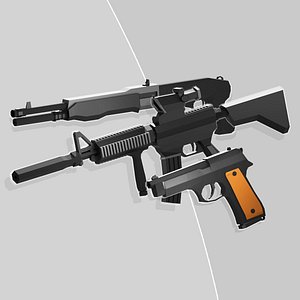 Low Poly Weapons Set