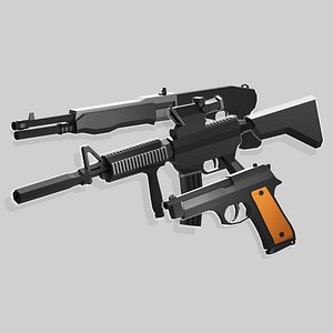 Low Poly Weapons Set