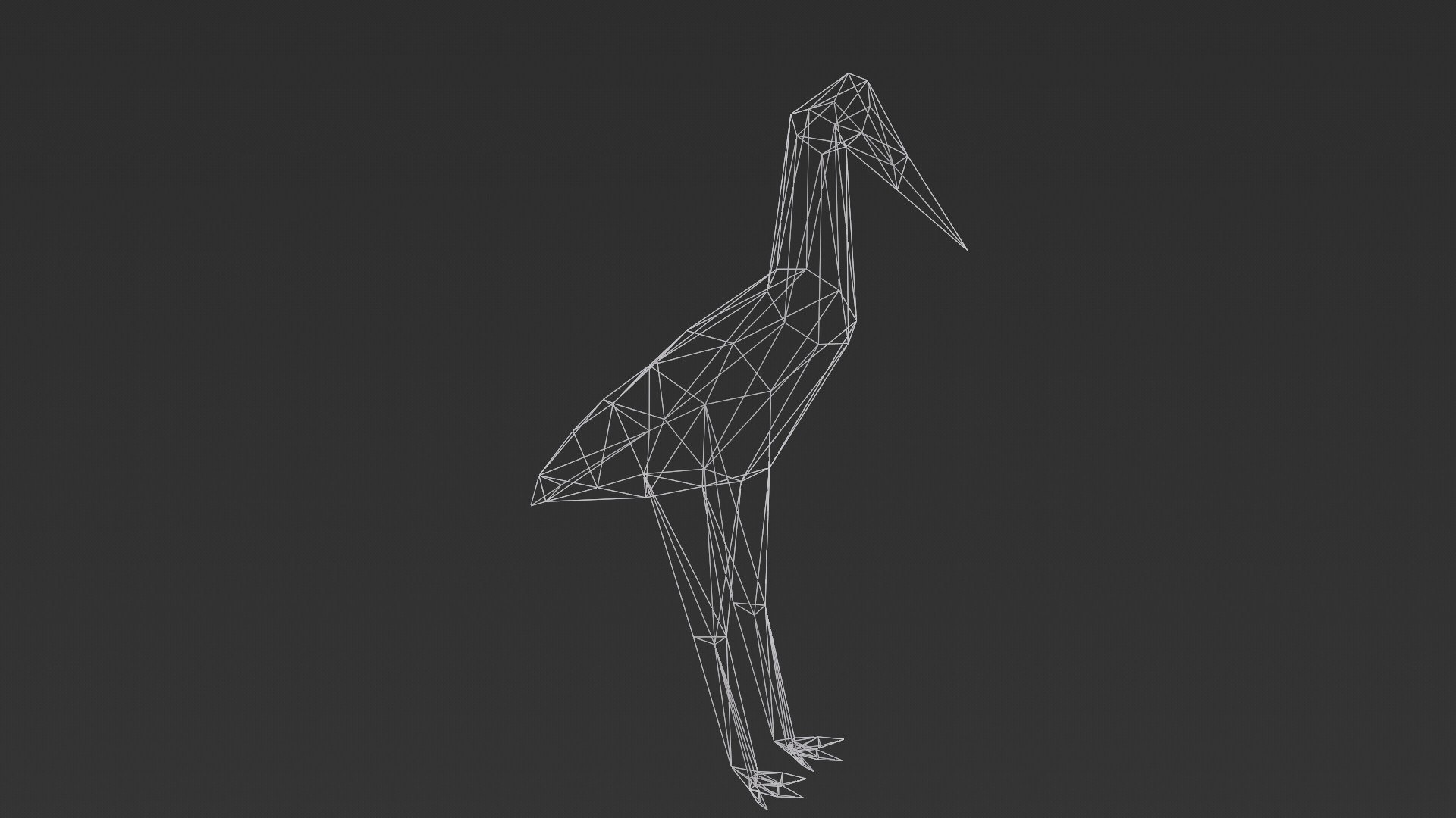3D Stork Lowpoly papercraft OBJ  and BLEND model https://p.turbosquid.com/ts-thumb/qC/dg8u5i/SD/wire/jpg/1743030506/1920x1080/fit_q87/a684ab92c83113d9a092393b243eef074669ed8e/wire.jpg