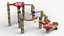 Marble Run Toy Set 3D model