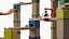 Marble Run Toy Set 3D model