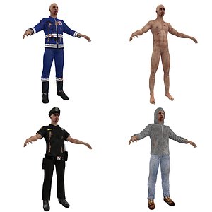 pack zombies 3d max