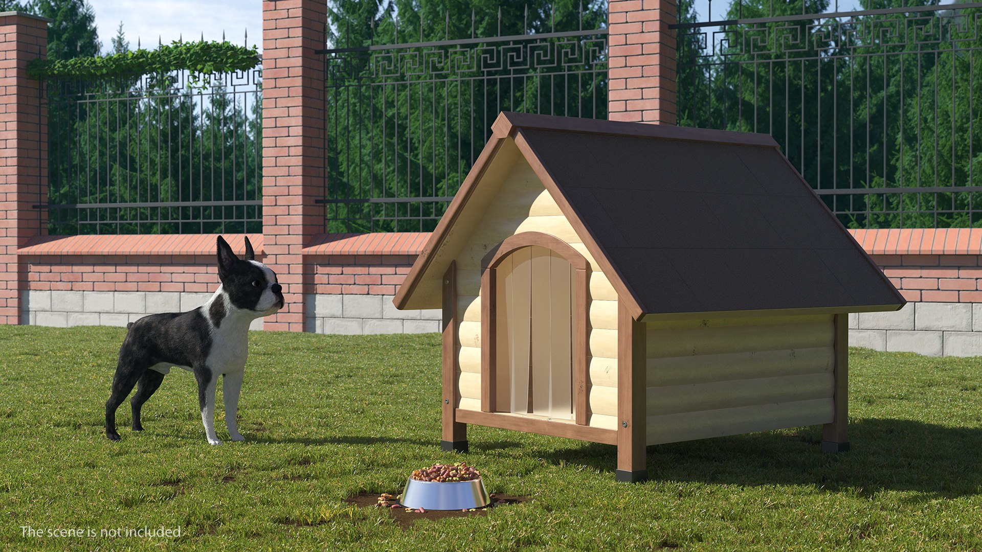 Light Wood Pet House 3D model preview