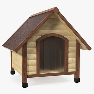 3D light wood pet house