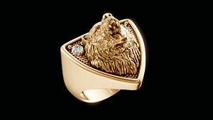 bear luxury ring