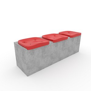 Stadium Seats 7 3D model