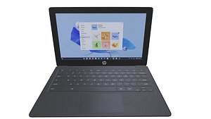 3D HP Chrome Book 3D Model VR