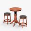 Pub-Hocker und Tisch