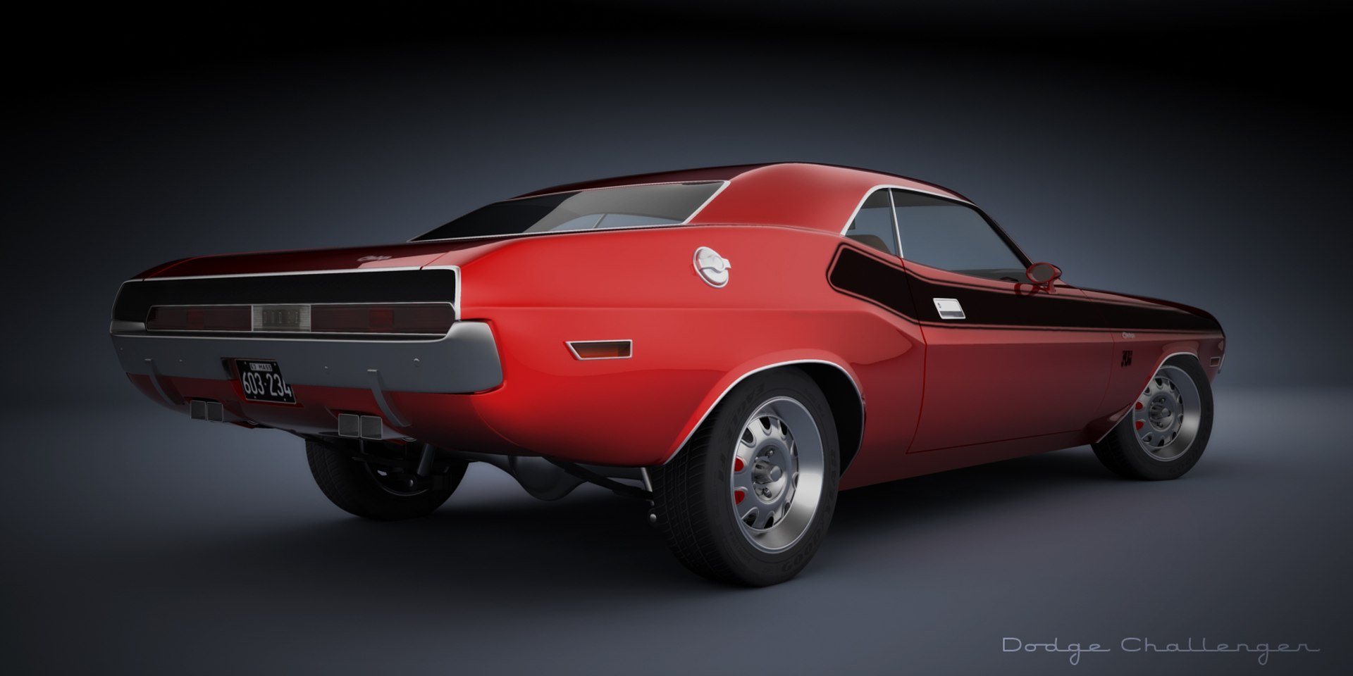 Max Dodge Challenger 1970s Muscle Car