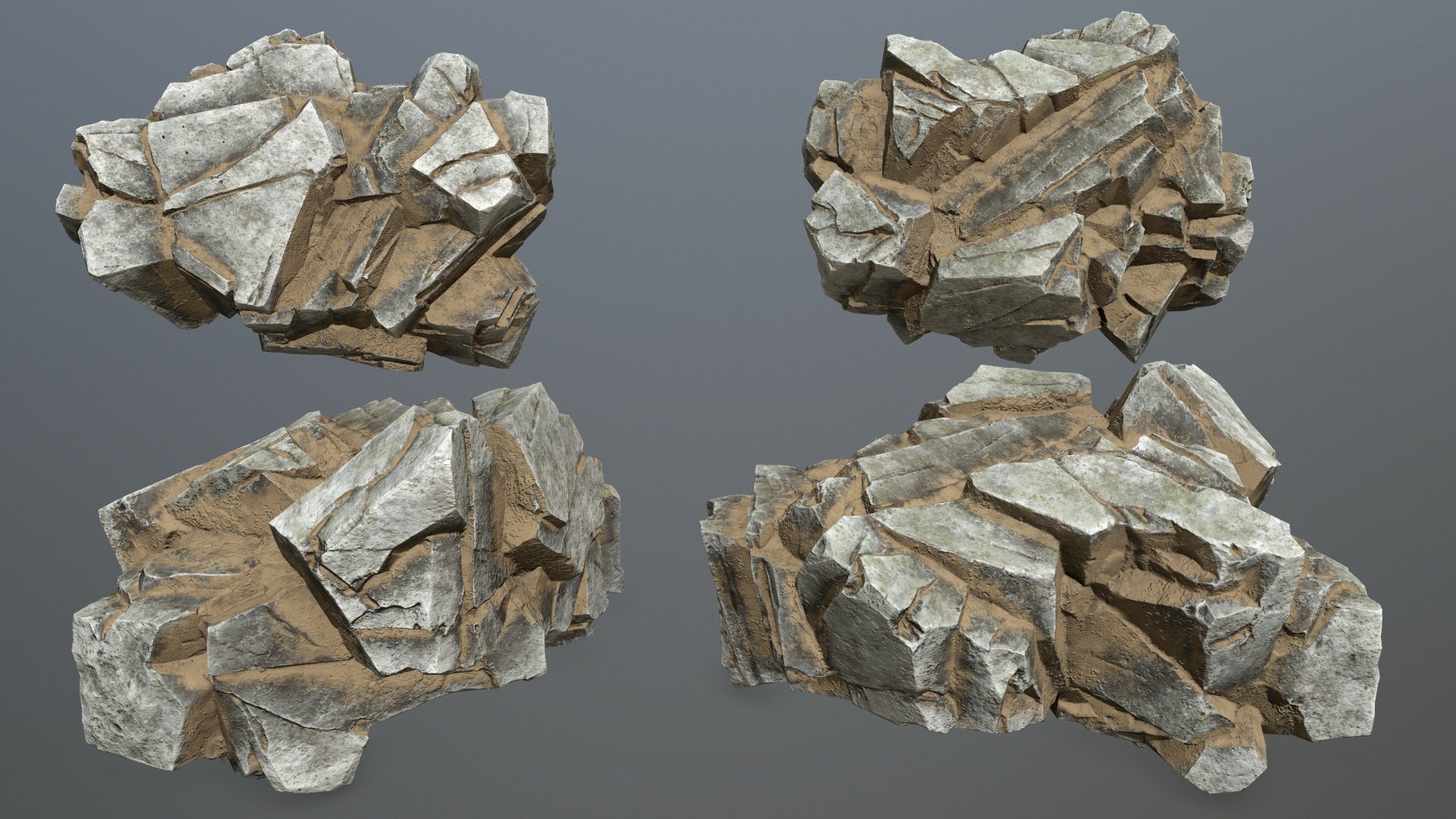 Desert Rocks Model - TurboSquid 2084853