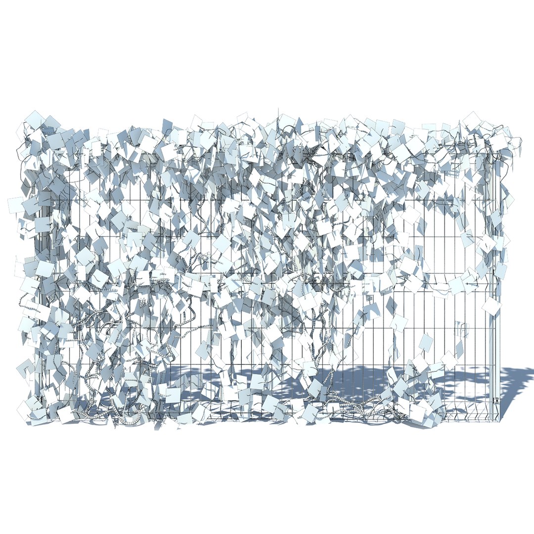 3D Model Metal Fence 3D H 153 With Ivy V1 TurboSquid 1951317