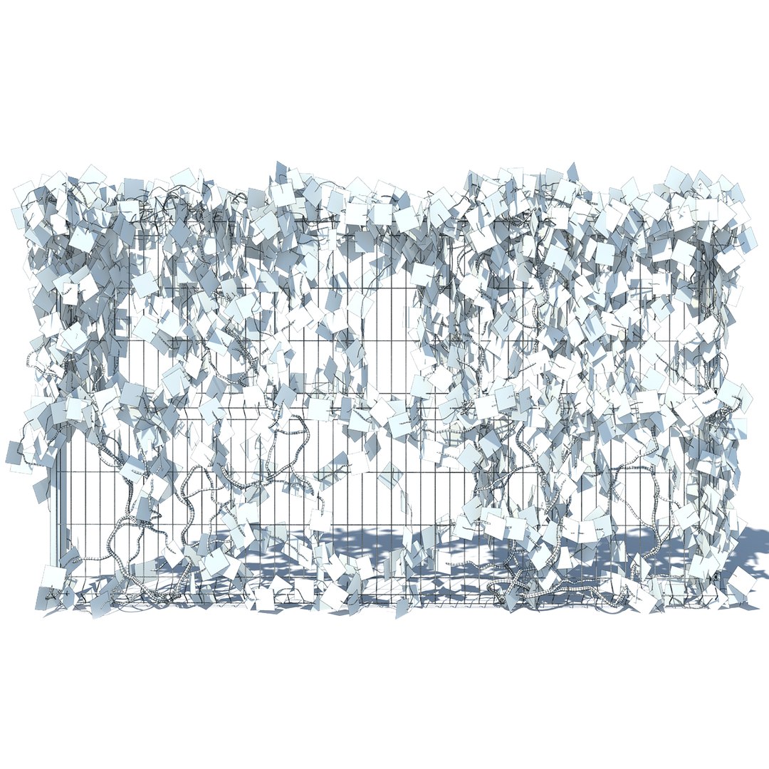 3D Model Metal Fence 3D H 153 With Ivy V1 TurboSquid 1951317