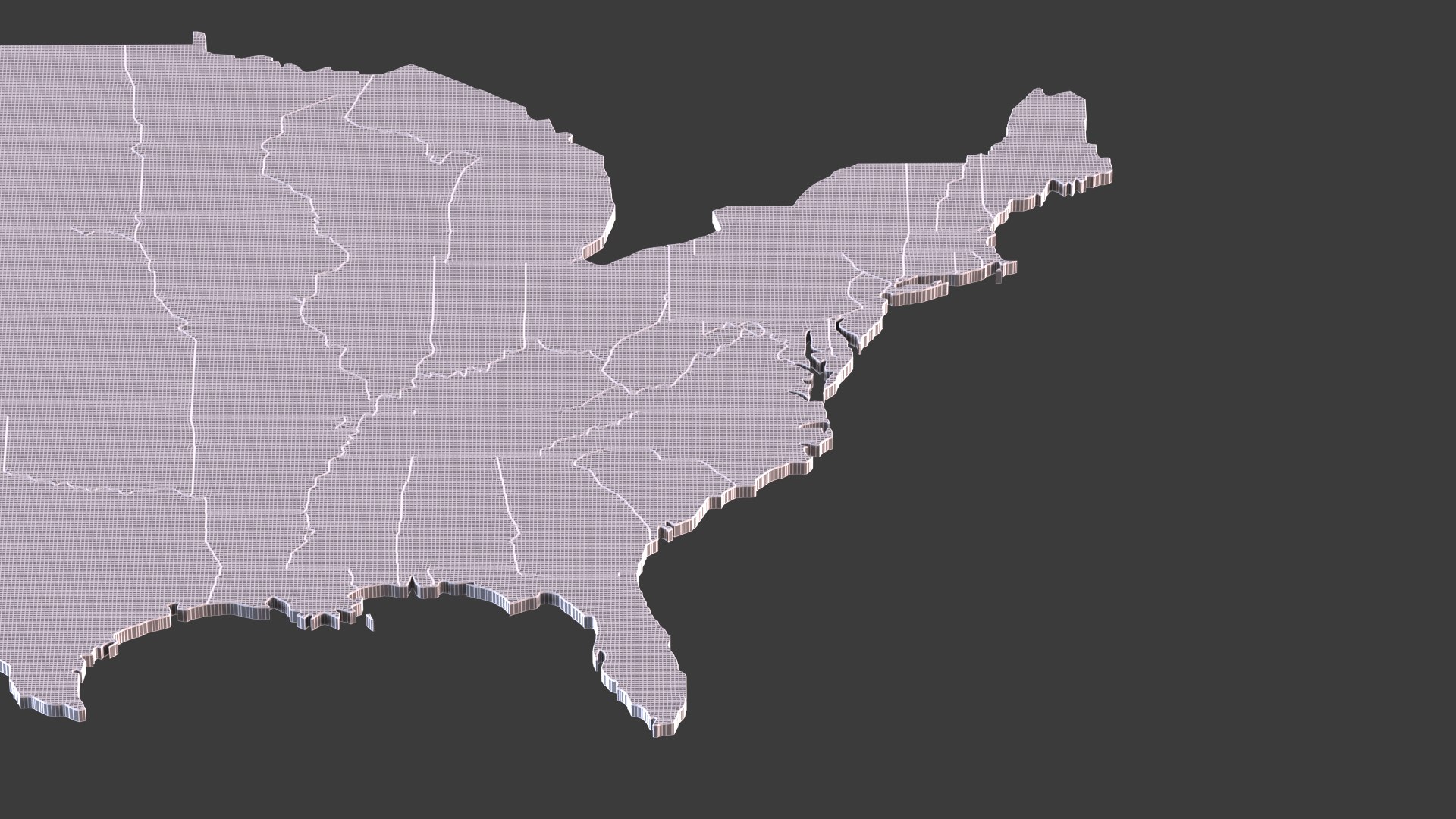 Usa States Model - TurboSquid 1725578