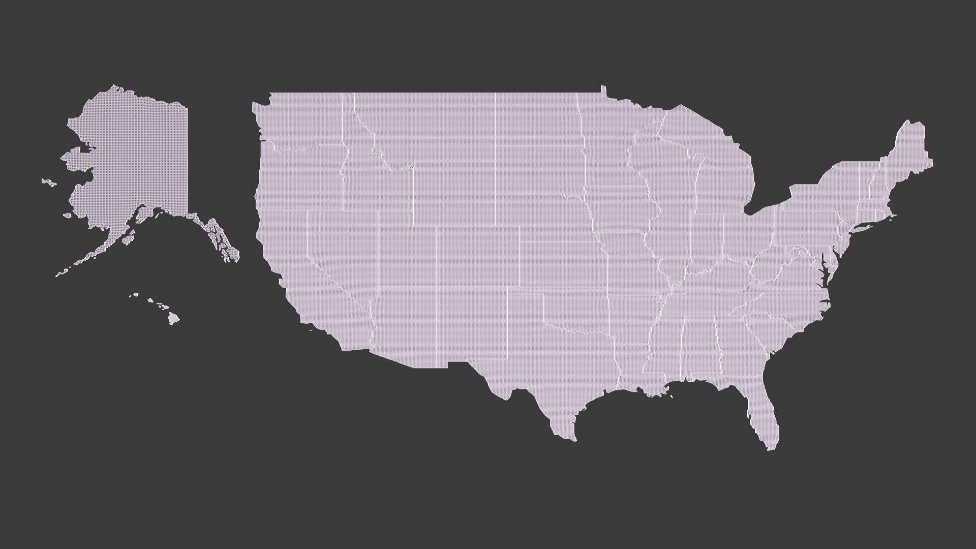 Usa States Model - TurboSquid 1725578