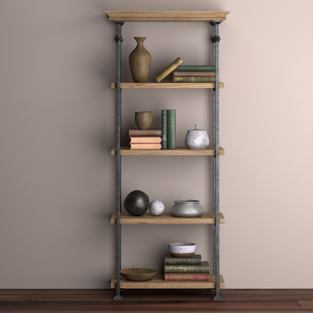 3d Retro Oak Rack