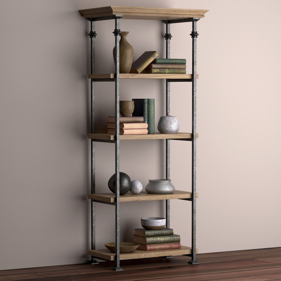 3d Retro Oak Rack