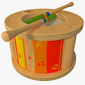 3d model toy drum