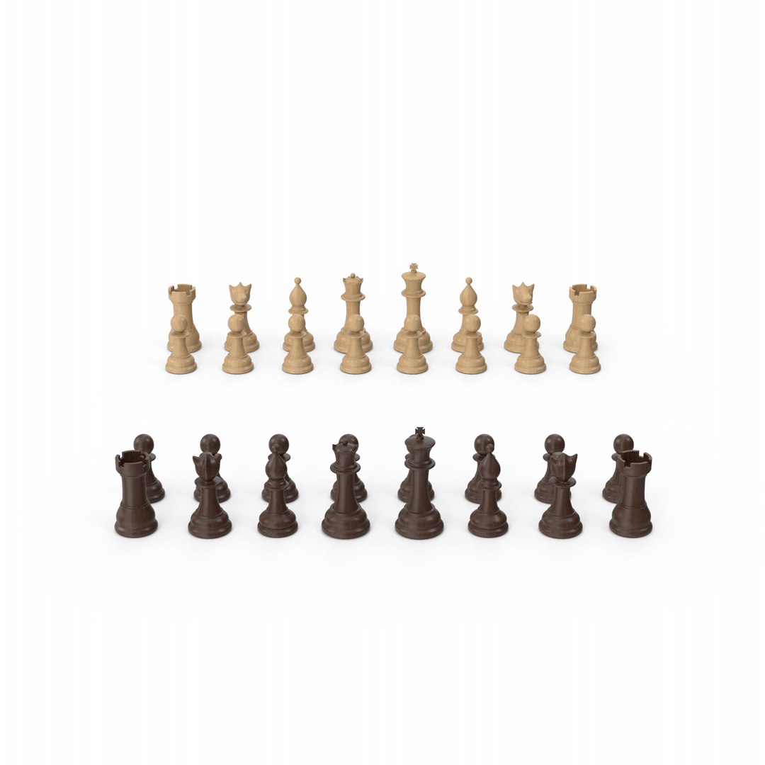Chess Figures Set 3D Model - TurboSquid 2328674