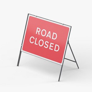 Road Closed Rectangle Road Sign