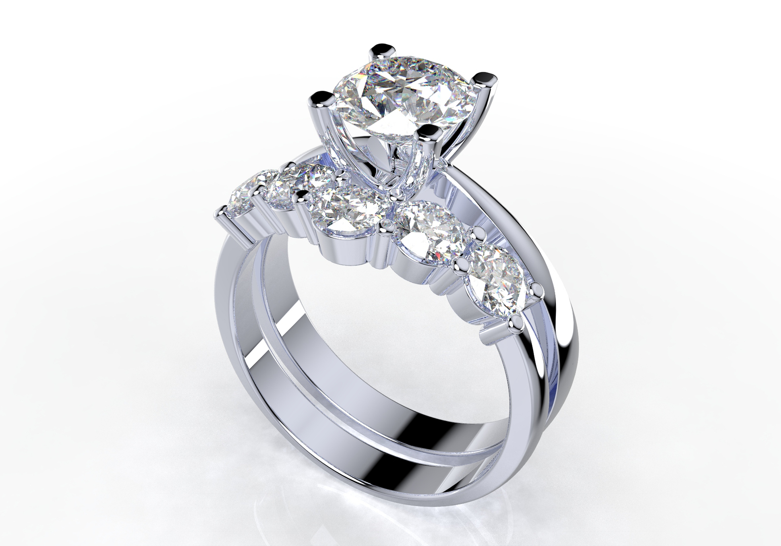 3D set ring cad design - TurboSquid 1650454