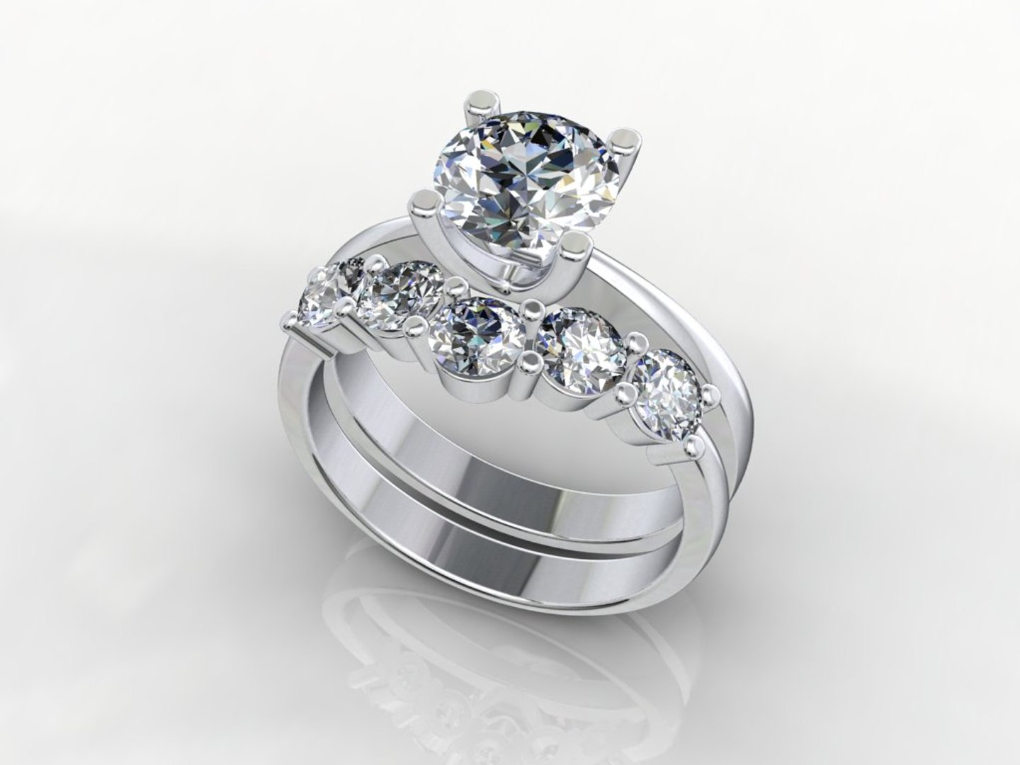 3D Set Ring Cad Design - TurboSquid 1650454