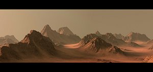 Terrain Dark mountains