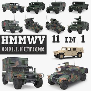 HMMWV 3D Models Collection