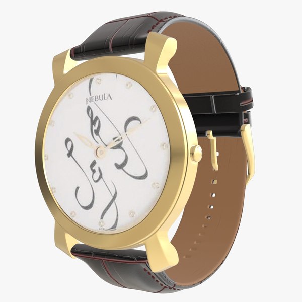 3D Titan Calligraphy by Nebula - 18 Karat Solid Gold Analog Watch4