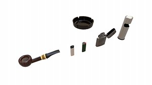 3D Smoking Assets model