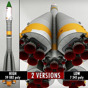 Space rocket Launcher Progress Soyuz-FG